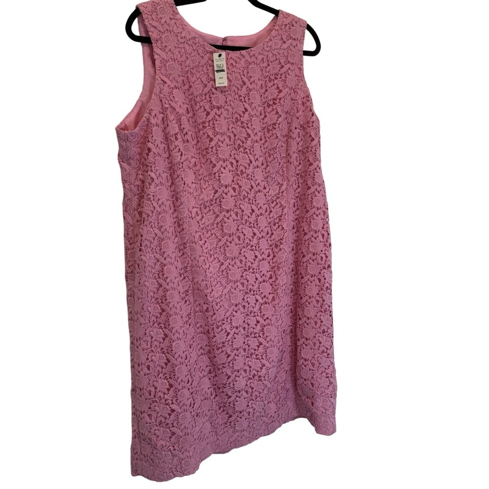 Talbots Woman Pink Lace Dress‎ Petites Feminine Preppy Bridal Cocktail Party 18W